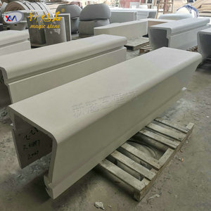 Nouvelles bances en béton UHPC Magic Stone personnalisables pour l'aménagement extérieur des parcs, blocs creux blancs, gris, jaunes - Product Image 4