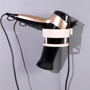 Creative seamless, no-drill hair dryer holder, bathroom and toilet household hair dryer storage <b>rack</b>, wall-mounted <b>shelf</b> - Product Image 2