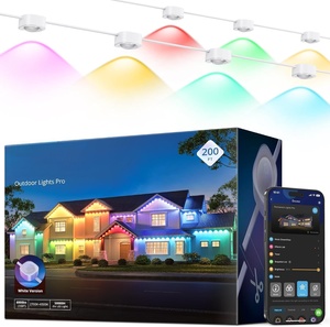 Tiras de Luces LED RGB para Navidad, Decoración Navideña para Exteriores, IP68, Luces Permanentes para Aleros y Fachadas - Product Image 1