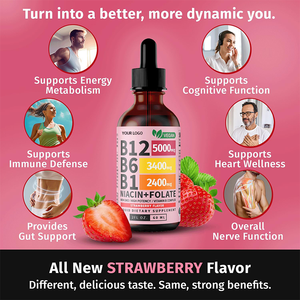 ยาหยอดของเหลว <span class=keywords><strong>B12</strong></span> 5000mcg บีออร์แกนิกสนับสนุนพลังงาน - Product Image 2