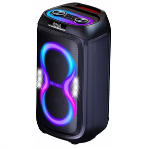 Altavoz Portátil para el Hogar de 6.5 Pulgadas, Radio DJ, Caja de Sonido para Fiestas, Karaoke, <span class=keywords><strong>Discoteca</strong></span>, con Luces Intermitentes y Ruedas - Product Image 2