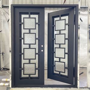 Porte en acier personnalisée <span class=keywords><strong>Suncity</strong></span> à isolation thermique antivol en verre WCG - Product Image 4