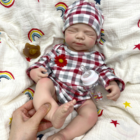 20 inç Gerçekçi Erkek/Kız Pascale Emzikli Reborn Bebek Koleksiyonu, Sergileme İçin Anatomik Olarak Doğru Silikon Bebek