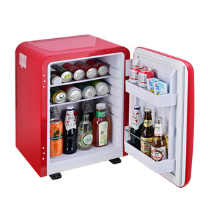 Mini Refrigerador Compacto Rojo Portátil de Estilo Retro para Uso Doméstico, Directo de Fábrica - Product Image 2
