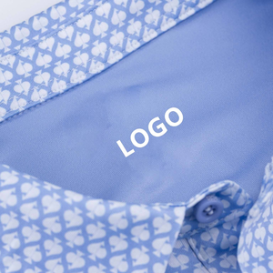 하이 퀄리티 폴로 드 골프 부어 옴므 라벤더 스페이드 패턴 전체 인쇄 승화 디자인과 폴로 티셔츠에 대 한 니트 골프 - Product Image 4