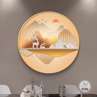 Lampe LED Élan Haut de Gamme en Porcelaine et Cristal, Design Moderne et Luxueux, Écologique, pour Entrée, Salon et Salle à Manger