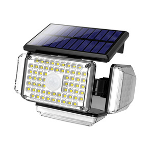 Solar <b>Led</b> Outdoor Wall Lamp 12V 50000 Hours 360 Degree Rotatable <b>With</b> <b>Motion</b> <b>Sensor</b> For Garden Patio - Product Image 2