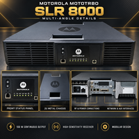 Ripetitore Motorola SLR8000 MOTOTRBO ad alta potenza UHF 400-470 MHz, ripetitore rack 2U, capacità massima per rete multisito e teaming