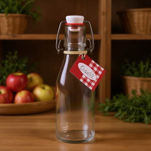 Bouteille en verre Preserving World de 1 litre avec couvercle à clip pour le stockage - Product Image 3