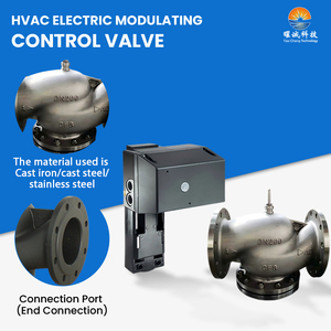 วาล์วควบคุมแรงดันน้ำไฟฟ้า24V DN15-DN400 3000N AC สำหรับควบคุมความชื้น - Product Image 5