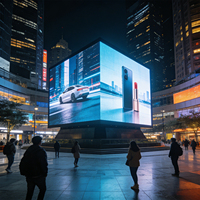 Écran LED de location pour entreprises, bâtiments, centres commerciaux, magasins, hôtels, bars, bureaux, événements, publicité 500x500mm IP65 extérieur