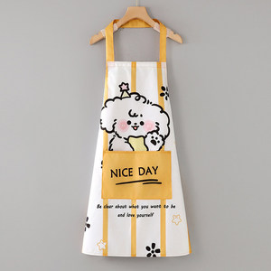 <span class=keywords><strong>Tablier</strong></span> de cuisine personnalisé avec logo, imperméable et anti-taches, nouvelle collection 2026, vêtements de travail à motif dessin animé pour femmes, toutes saisons, pour la restauration - Product Image 3