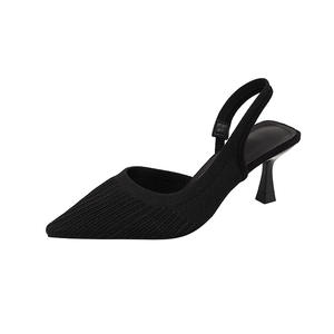 Nueva tendencia de moda de verano: zapatos de tacón alto versátiles para mujer - sandalias cómodas con punta en pico y antideslizantes - Product Image 4