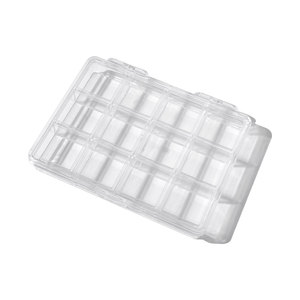 Boîte de rangement de bureau multi-compartiments en acrylique transparent pour strass, breloques et bijoux, idéale pour l'organisation des outils de manucure en salon - Product Image 6