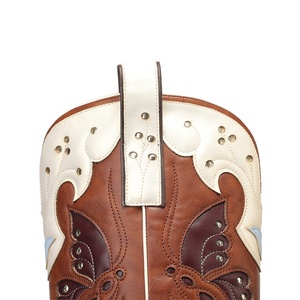 Женские черные ковбойские сапоги с острым носком, высотой до колена, в стиле вестерн, для родео, на массивном каблуке 6 см - Product Image 4