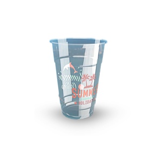 Tazas PP transparentes ecológicas desechables reciclables con impresión digital para bebidas calientes/frías - Product Image 2