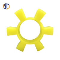 Vente en gros usine : Insert de couplage en T T6, tampon amortisseur en caoutchouc PU en forme de fleur de prunier, service OEM personnalisé disponible