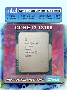 Processeur Intel Core i3 <span class=keywords><strong>13100</strong></span> de 13e génération d'occasion, CPU de bureau neuf pour applications informatiques portables - Product Image 2