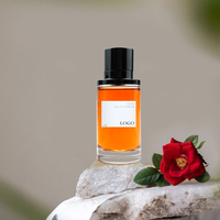 Vente en gros Bouteille vide de luxe atomiseur de parfum 50ml 100ml Bouteille de parfum en verre claire ronde rechargeable avec boîte