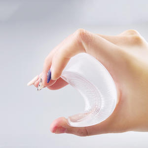 Usine directe hommes femmes antidérapant <span class=keywords><strong>Silicone</strong></span> élastique talon coussinet rehaussement semelle intérieure Gel TPU matériel Massage amélioration interne - Product Image 3