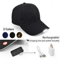ALLCH 전원 모자 LED 모자 매우 밝은 손 자유로운 점화된 배터리 전원을 사용하는 Headlamp 모자
