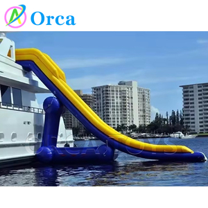 Tobogán de muelle inflable para yate personalizado, deslizador de agua de mar, equipo de juego de tobogán acuático para Lago y Mar - Product Image 3