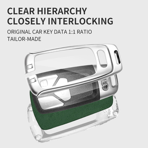 Étui de clé en cuir en alliage de Zinc pour <span class=keywords><strong>Audi</strong></span> A6 A5 Q7 S4 S5 <span class=keywords><strong>A4</strong></span> B9 A4L 4M TT TTS TFSI RS 8S 8W Logo de clé de voiture accessoires automobiles - Product Image 5