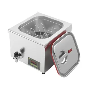 Lonnice RTS سو بنصيحة الكهربائية بطيئة الطبخ آلة المطبخ 500W/220V 14ltr المياه حمام طباخ مع شاشة ديجيتال رفوف SC032