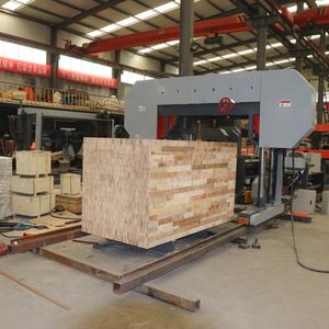 Sierra de cinta horizontal industrial de alta resistencia para cortar bloques de madera - Product Image 1