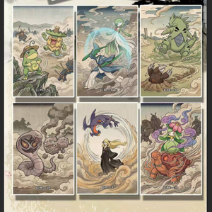 DL Pokémon Stile Ukiyo-e Tavola Artistica in Acrilico Anime Giapponese Pikachu Shikishi Decorazione Murale da Collezione Regalo per Fan Casa Ufficio - Product Image 3