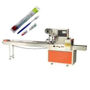 Multi Functional High Speed 230bag/Min Single Horizontal Pillow Packing Machine for Toothbrush Spoon Knife Fork Paper Towel