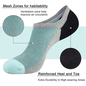 2024 Fashion Style Mens Athletic Low Cut Breathable Cotton Ankle Socks Sports Cushioned Sock For Men