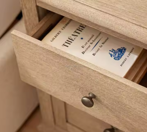 Nuovo arrivo: mobili moderni in legno massello americano-comodino in rovere con tre cassetti e tre cassetti <span class=keywords><strong>accanto</strong></span> al tavolo con 3 cassetti - Product Image 6