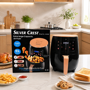 <span class=keywords><strong>Freidora</strong></span> de <span class=keywords><strong>Aire</strong></span> Digital Inteligente de 6 Litros con Pantalla Táctil, Horno Eléctrico Multifuncional para Cocinar y Hornear en Casa, <span class=keywords><strong>Freidora</strong></span> de <span class=keywords><strong>Aire</strong></span> de Plástico - Product Image 1