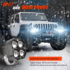 작업 조명 Led 충전식 LED 운전 조명 작업 보조 램프 노란색 흰색 이중 색상 - Product Image 4