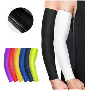 Manchon de compression élastique respirant à séchage rapide pour le bras et la main, idéal pour le cyclisme et les sports (pour adultes) - Product Image 1