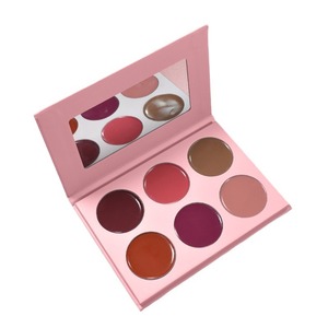 Bandeja de rubor de maquillaje para bricolaje, paleta de rubor en polvo de 6 colores con logotipo personalizado neutro, bandeja de combinación destacada para contornear, paleta de rubor en crema - Product Image 1