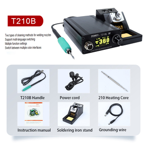 Estación de Soldadura Eléctrica Digital T210 de 85W con Apagado Automático, Plataforma de Soldadura para Reparación de Teléfonos Móviles, Calentamiento y Fusión de <span class=keywords><strong>Estaño</strong></span> - Product Image 4