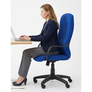 Fauteuil ergonomique en tissu KINSHA, dossier haut, hauteur réglable, soutien lombaire, utilisation à domicile, au bureau ou dans la chambre, design moderne - Product Image 1