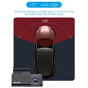 Monitor con Doppia Lente, DVR a <span class=keywords><strong>3</strong></span> Canali, Scatola Nera, DVR Auto 24H HD 1080P, Dash Cam Interna per Veicoli A7 con Telecamera Posteriore - Product Image 6