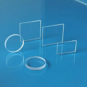 Nuevas Placas de Vidrio de Cuarzo con Soporte OEM, Láminas Redondas y Rectangulares, Ventanas Ópticas de Cuarzo, Discos de 2-150 mm, Protección Láser de 1030-1080 nm - Product Image 1