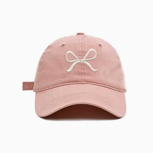 Linda Gorra de Béisbol Bordada con Lazo – Algodón Suave Lavado Ajustable para Uso Diario y al Aire Libre - Product Image 1