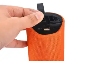 Caixa de som com alto-falante sem fio estéreo portátil TG-113 original com alça para mãos livres Bluetooth TF USB FM AUX