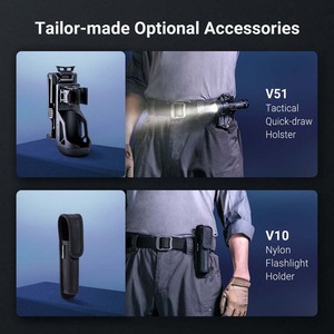 3000 lumen chiến thuật đèn pin có thể sạc lại đèn pin P84 tự vệ siêu sáng đèn flash ánh sáng mạnh mẽ nhất di động ngoài trời - Product Image 6