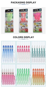 Cuchillo <span class=keywords><strong>de</strong></span> calamar luminoso, <span class=keywords><strong>pinchos</strong></span> <span class=keywords><strong>de</strong></span> pescado, anzuelo, grupo <span class=keywords><strong>de</strong></span> línea <span class=keywords><strong>de</strong></span> pescado, grupo <span class=keywords><strong>de</strong></span> pesca colgante - Product Image 5