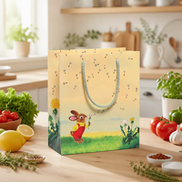 Sac cadeau en papier kraft écologique personnalisé de luxe avec ruban |   Sac fourre-tout réutilisable en papier kraft pour cadeaux de mariage