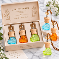 Diffuseur de parfum pour voiture en verre suspendu réutilisable avec personnalisation de marque