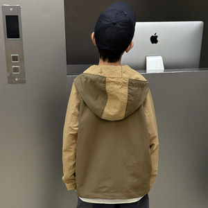 Nouvelle Veste Polaire à Capuche Color-Block <span class=keywords><strong>Automne</strong></span>/Hiver 2025 pour Adolescents et Enfants Plus Âgés – Manteau Trench Zippé Mi-Long Style Extérieur pour Garçons - Product Image 3
