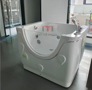 MT médical chien chat lavage douche toilettage Portable baignoire en plastique SPA avec bulles