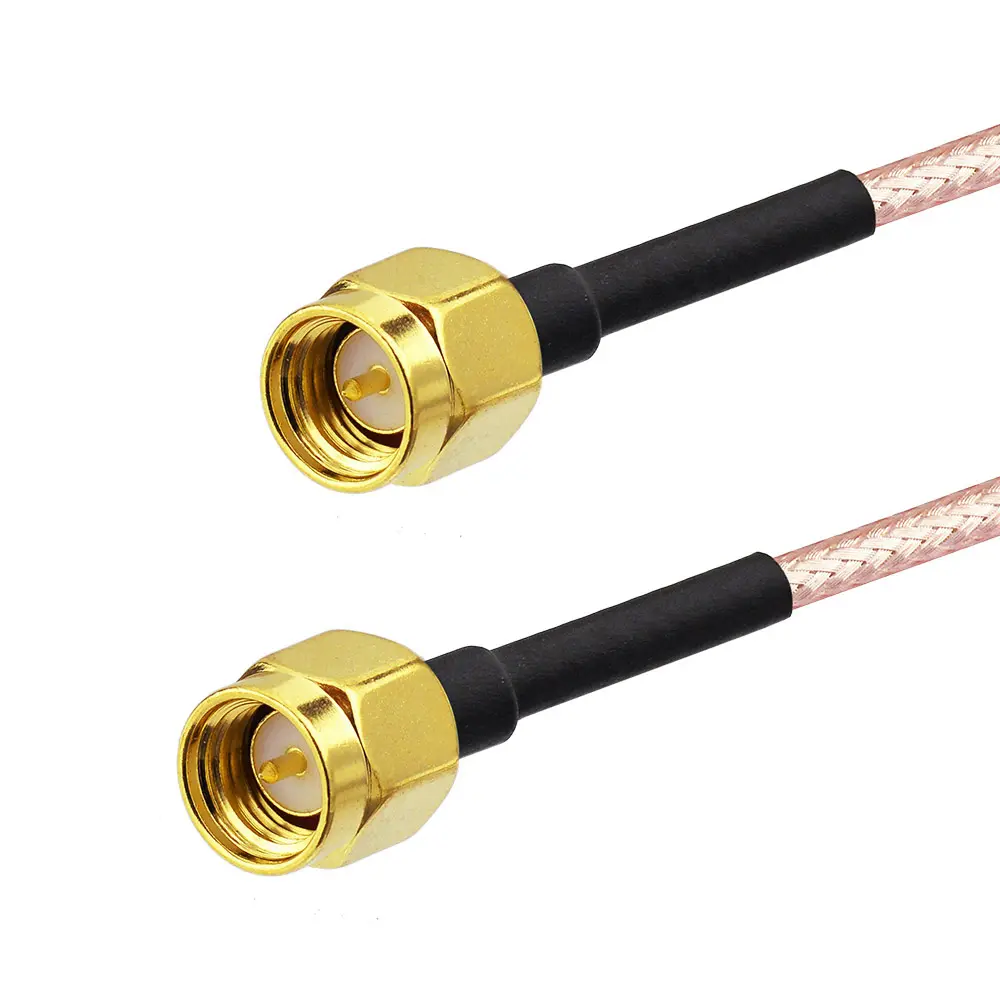 2 piezas de Cable SMA macho a SMA macho RG316 Cable coaxial 15cm 6 "para GSM, CDMA 3G 4G LTE GPS WIFI Router DAB Radio antena de TV